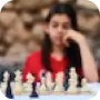 picture of a woman playing chess